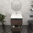 23.4'' Single Bathroom Vanity with Acrylic Top-231461831