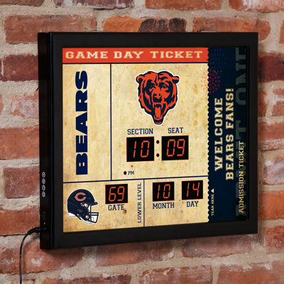Horloge murale Chicago Bears
