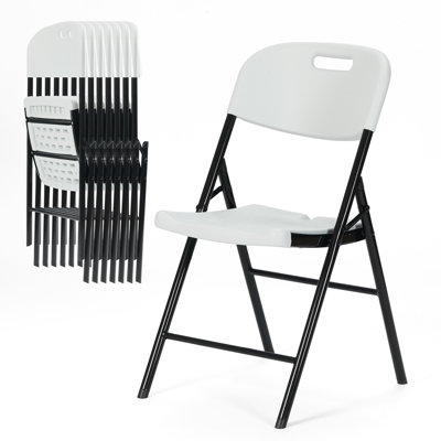 Paquet de 8 chaises pliantes plus épaisses de 800 lb, chaise pliante de qualité commerciale