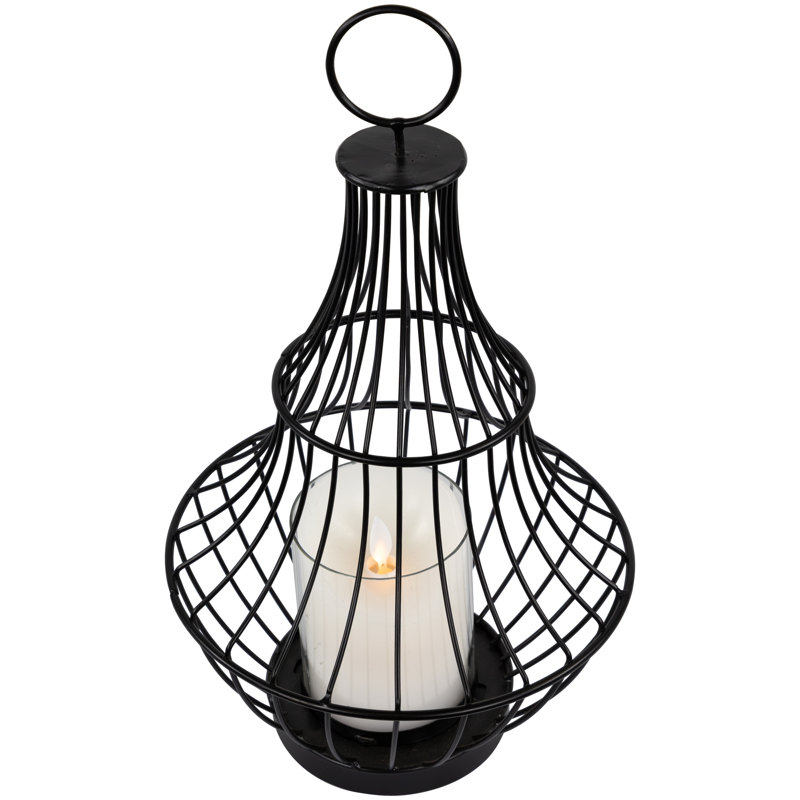 14'' H Metal Tabletop Lantern