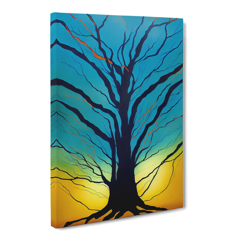 CAN-V0523-2562X Tree Colours Vol.1 - Wrapped Canvas Print, 60cm H x 40cm W x 3cm D