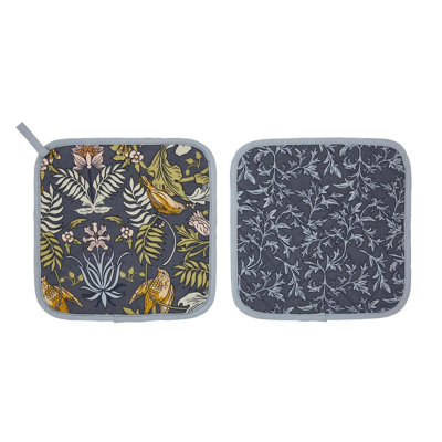 Ulster Weavers Finch & Flower Animal Print 100% Cotton Potholder