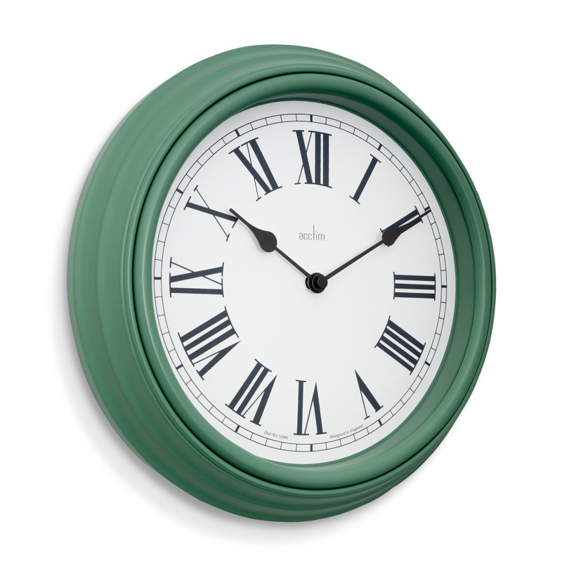 Acctim Devonshire Traditional Wall Clock, Green