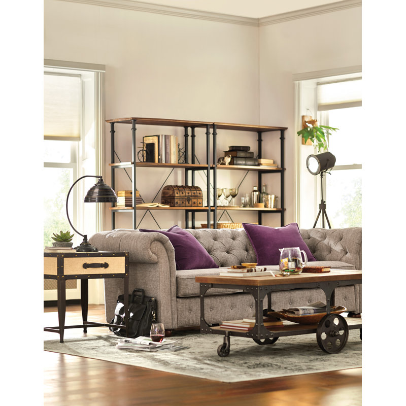Zona Etagere Bookcase, Rustic Oak