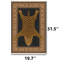 Tapis traditionnel à peau de léopard