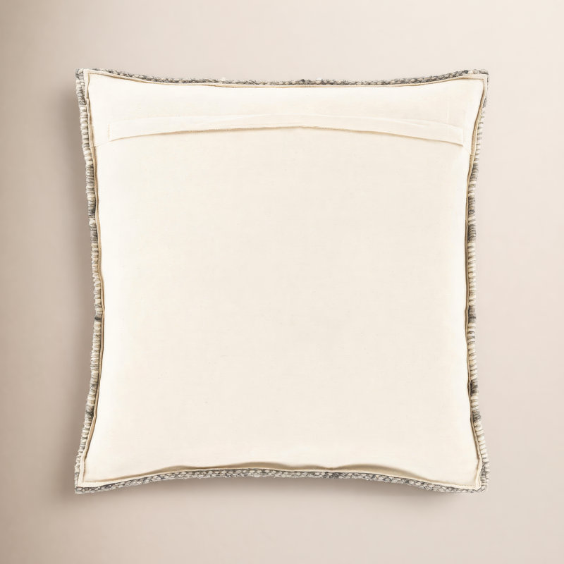 Housse et insert de coussin carré Reni, H 18 po x l 18 po, Polyester / Bourre en polyester