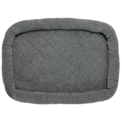 Faux Lambswool Crate Bolster Pet Bed