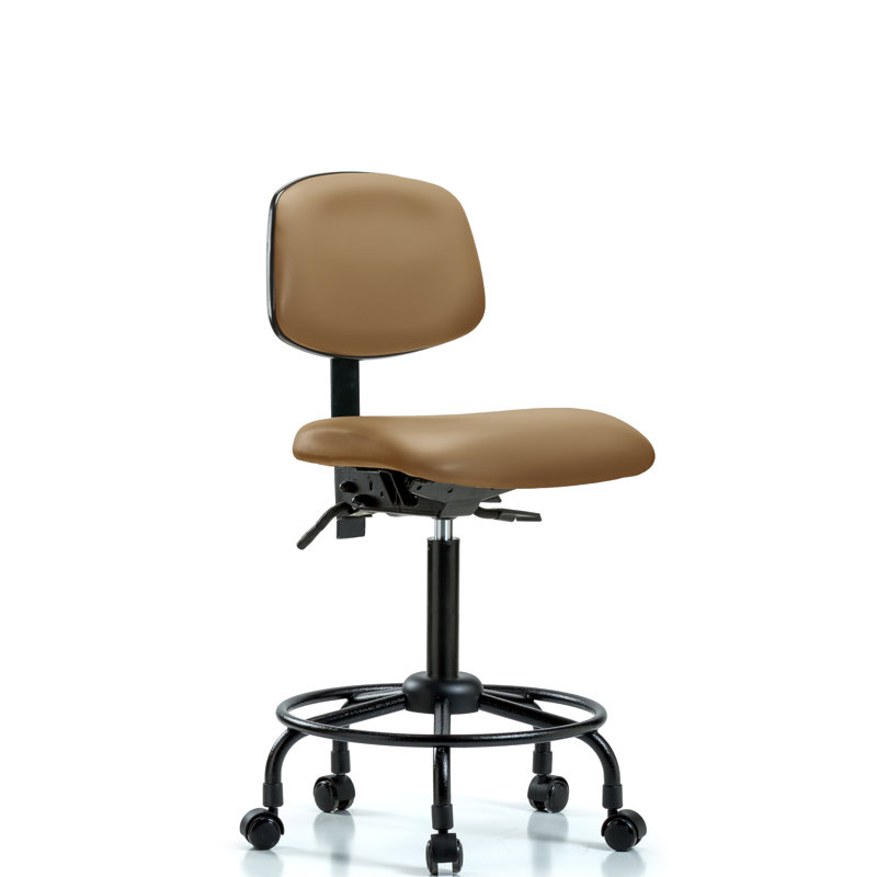 Chaise de dessinateur Matilda, Patins, Non inclus, Taupe