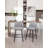 Grety Counter Height Swivel Bar Stools Set of 2, 360° Swivel Upholstered Barstools with Back and Metal Legs