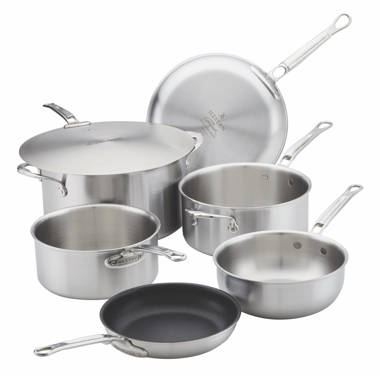 Cristel Strate 18/10 Stainless Steel 13 Piece Cookware Set With Removable  Handles : Target