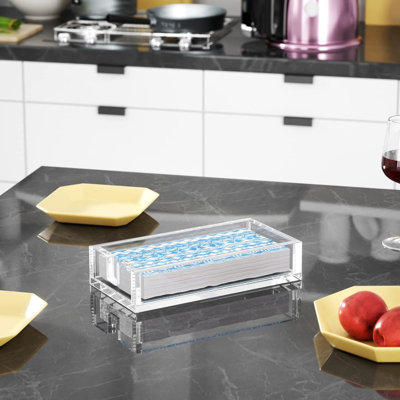 Acrylic Napkin Holder for Bathroom, Acrylic Guest Towel Holder