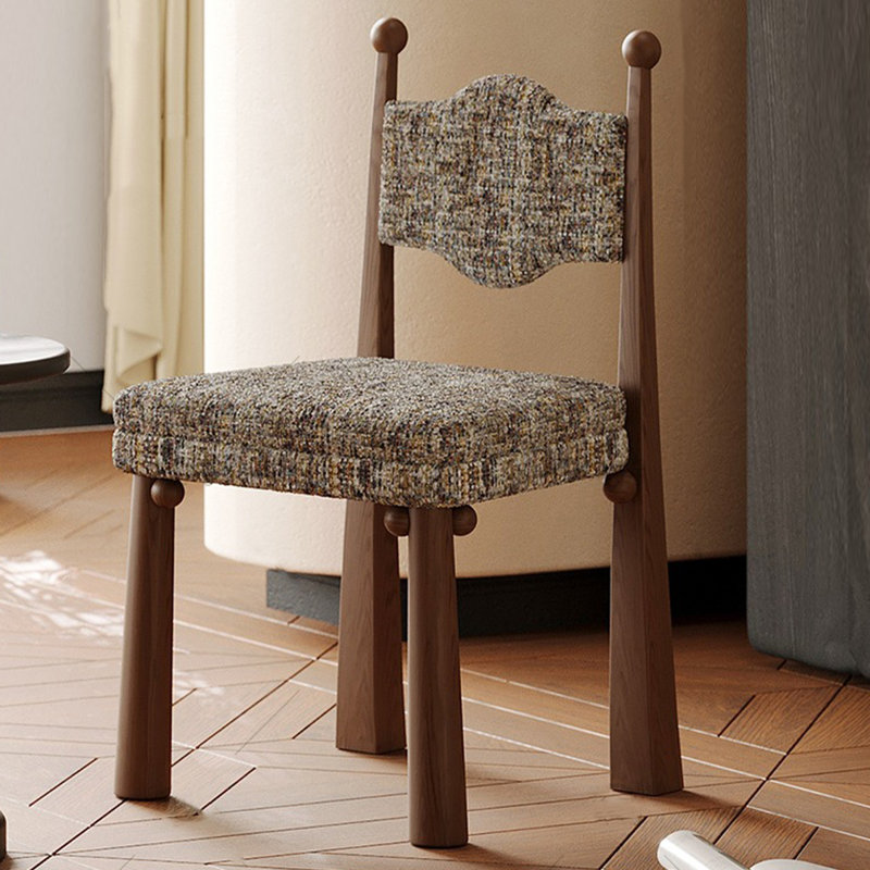 Chaise d'appoint en noyer massif (ensemble de 2), Walnut