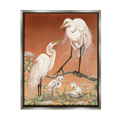 «Traditional Heron Family» par Christine Reichow sur