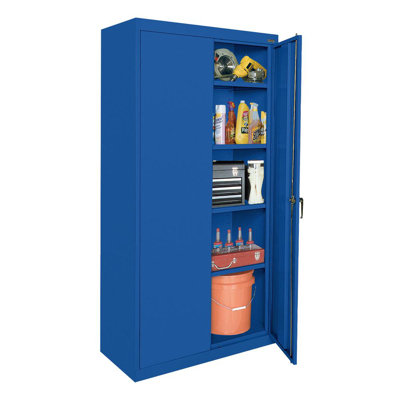 Classic Sandusky Lee Classic 36" L x 18" W x 72" H Steel Garage Storage Cabinet by Sandusky by Sandusky Cabinets