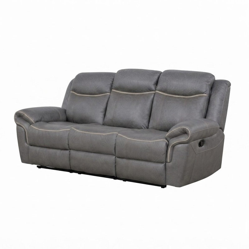 87'' Faux Leather Sofa