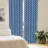 Abstract Semi-Sheer Rod Pocket Curtain Panels-45232268