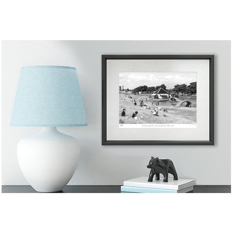 Severn Beach, The Boating Lake 1951 - Single Picture Frame Print, 45cm H X 60cm W x 2cm D