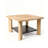 Modern Burlywood Solid Wood Square Coffee Table