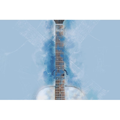 Abstract Guitar - Wrapped Canvas Print