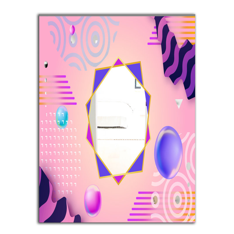 Miroir décoratif moderne et contemporain Spacy Dimensions 3, H 39,4 po x l 29,5 po