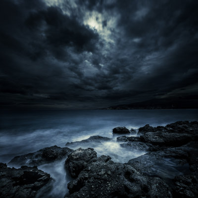 Stormy sea