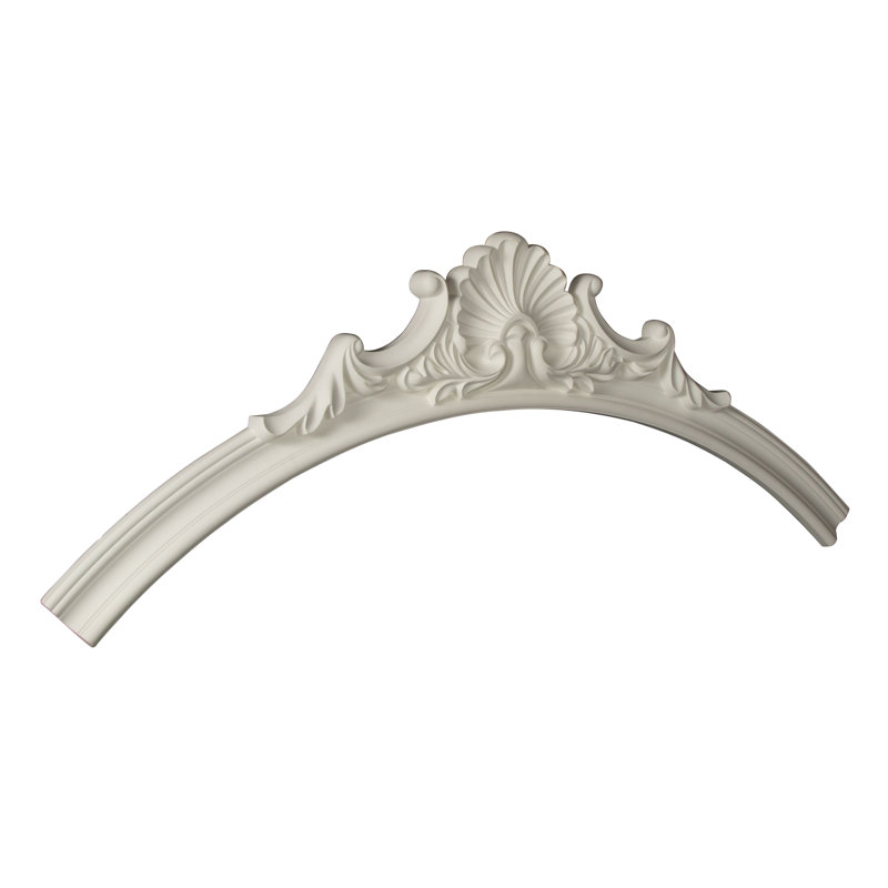 Ensemble d'anneaux de plafond coquille, H 77,625 po x l 77,625 po, Simple (1/4 d'un cercle complet)