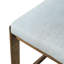 Ensemble de 2 tabourets de bar modernes en bois massif à hauteur de comptoir de 24 po, chaise d'îlot de cuisine revêtue de lin avec pieds en bois au fini noyer pour café-bar Home, gris clair