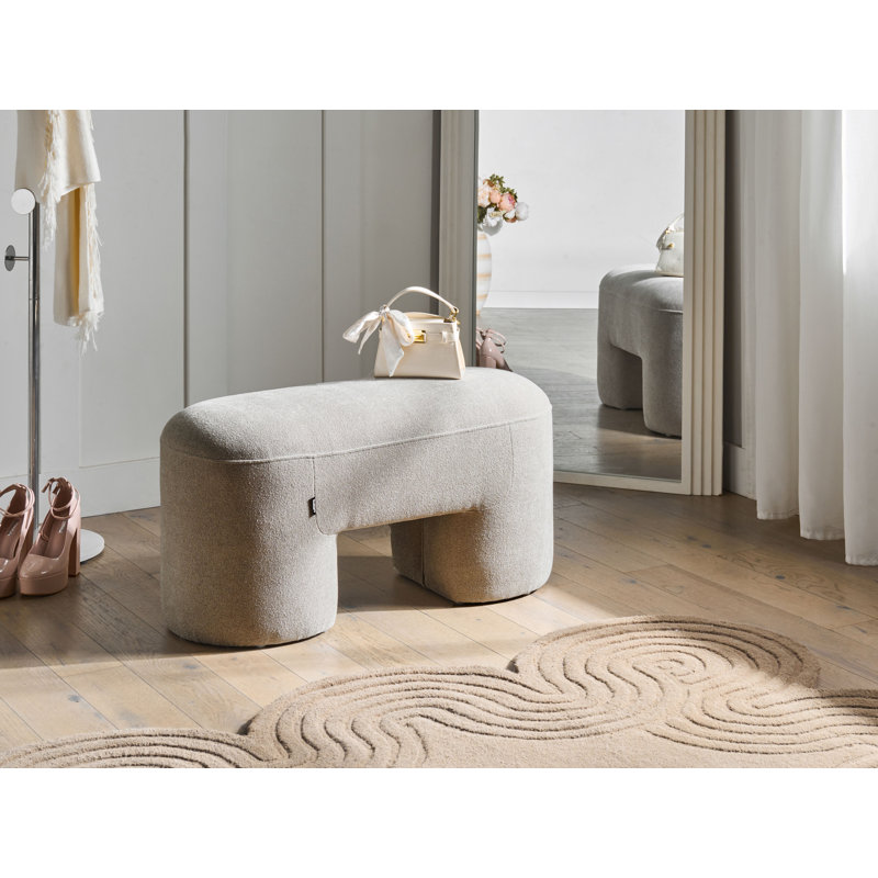 Bench Decorah Boucle , Beige