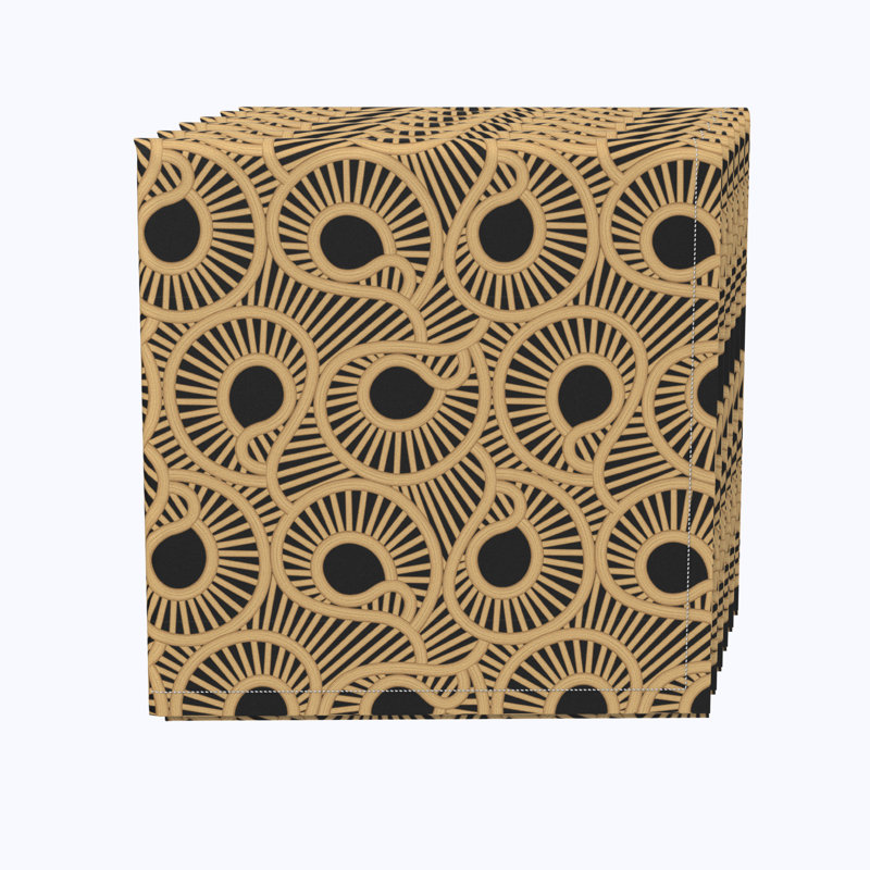Polyester Abstract Square Napkin
