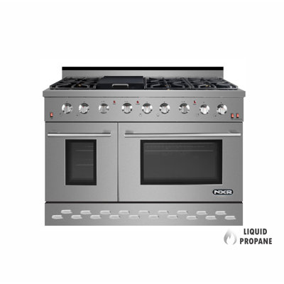 NXR Professional Ranges 48" 7.2 Cubic Feet Gas Free Standing Range