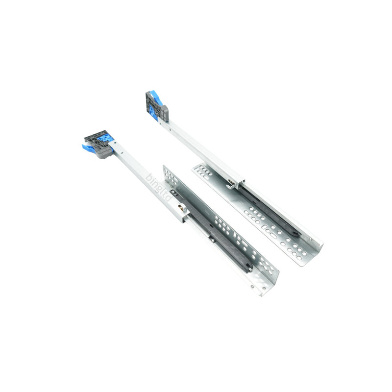 bingltd- Glissières de tiroir encastrées à ouverture sous le rail de 18 pouces à extension complète, capacité de charge de 100 lb (8 paires)
