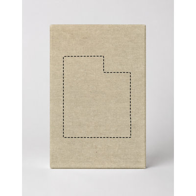 Utah State Outline - Portrait, art mural sur toile