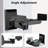 15.88cm Fixed Height Speaker Stand Wall Mounts, Dual Side Clamping Bookshelf Mounting Bracket For Large Surrounding Sound Speakers, Retractable Speaker Bracket, Angle Adjustable, Holds Up To 25 Kg, 1 Pair
