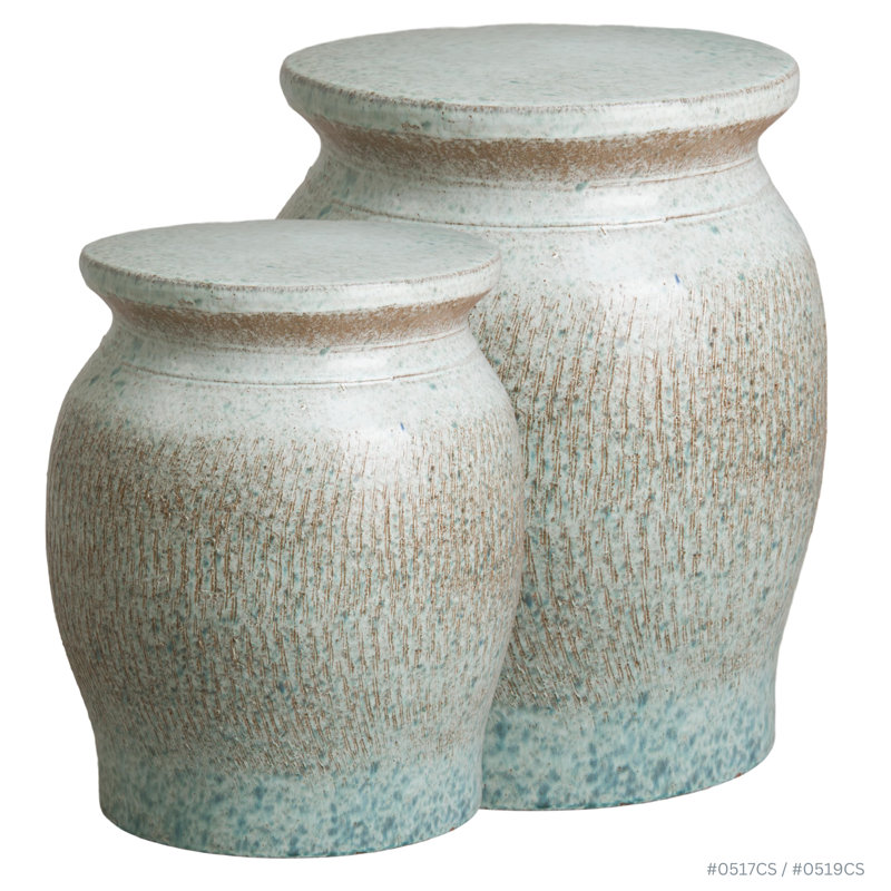 Large Koji Garden Seat, Coastal Splash 18x22"