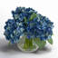 Hydrangea Bouquet In Bubble Glass Vase-938174869