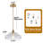 1-Light Single Novelty Glass Pendant-1586963916