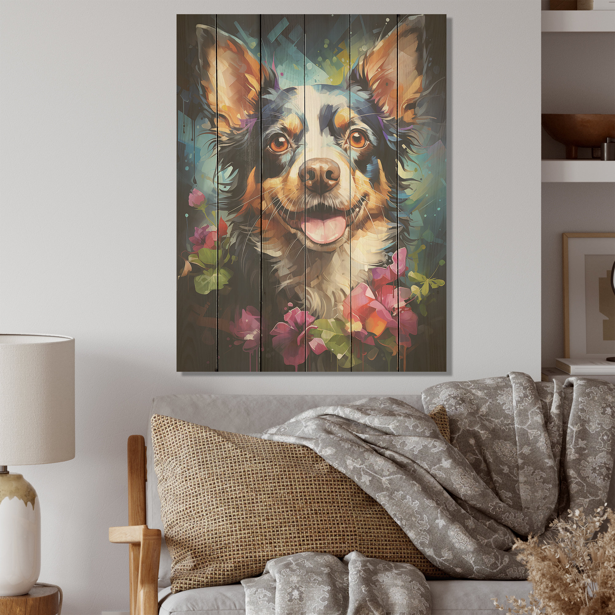 Ophelia & Co. Chihuahua Charisma Dog Wood Wall Art On Natural Pine Wood Wayfair