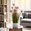 Herbe artificielle et fleurs mélangées 32 pouces avec mousse noire pour la décoration intérieure et extérieure