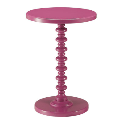 Table d'appoint mauve avec base piédestal