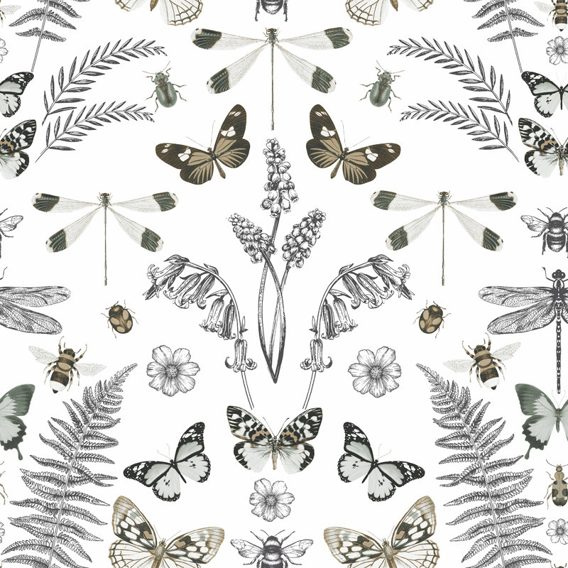Papier peint adhésif Hidden Treasures, Blanc