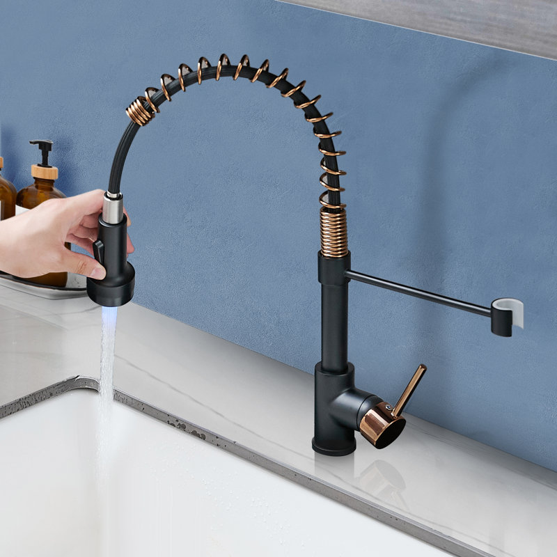 Robinet de cuisine à poignée simple avec DEL Topcraft
