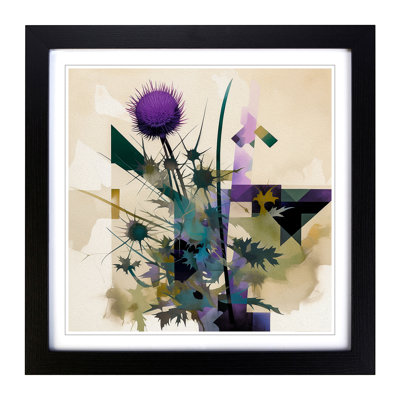 Thistle Suprematism No.1 - Framed Print