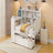 Twin Size Wooden Daybed With 3 Drawers, USB Ports And Desk-721195417
