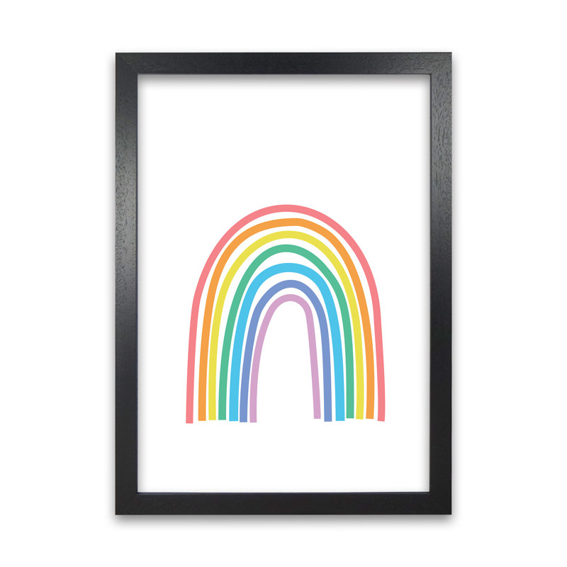 Rainbow Nursery Original - Print, Black Frame, 42cm H x 30cm W x 3cm D
