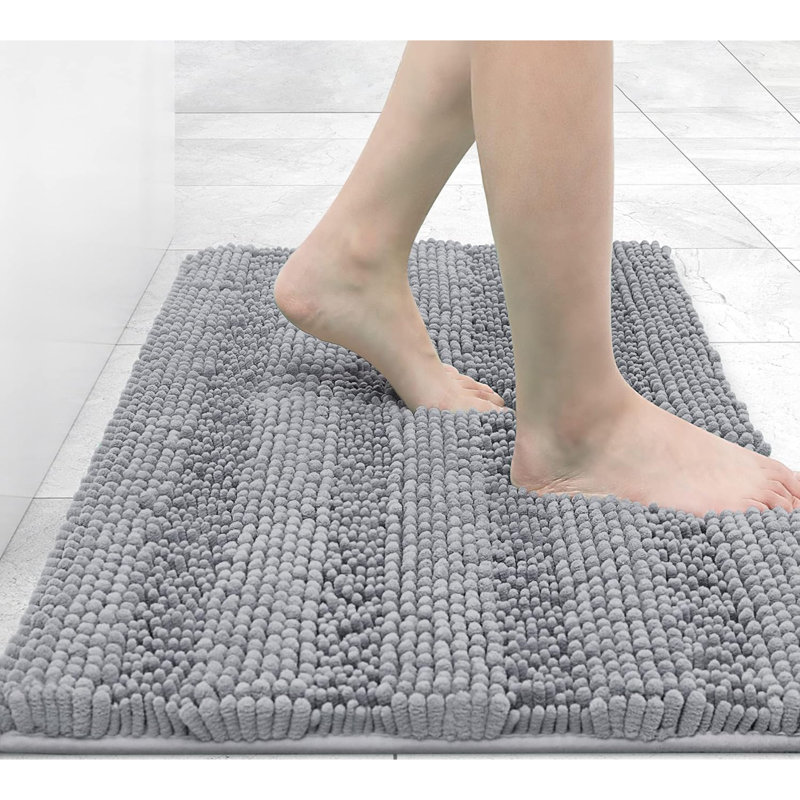 Tapis de bain Watervliet Chenille, Gris