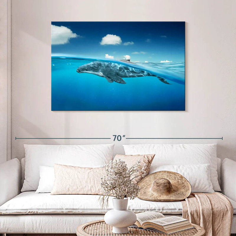 Brampt Whale Below The Surface, 30'' H x 45'' W