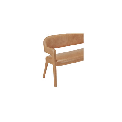 Martens Dining Bench Tan Leather