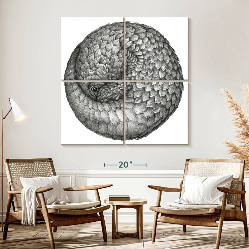 Brampt Pangolin Ball, 57" H x 57" W