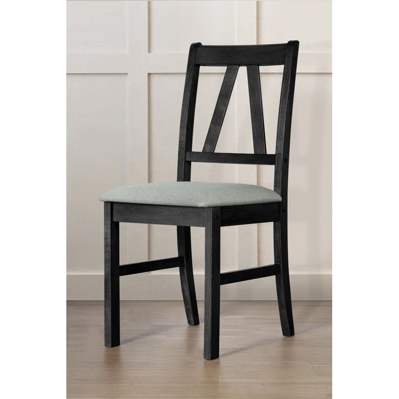 Kline 18.9'' H Upholstered Side Chair, Black