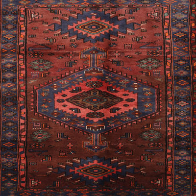 Laine tissée à la machine de style oriental/polyester jaune clair/marron/noir Tapis décoratif